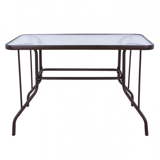 ΤΡΑΠΕΖΙ ADAM ΜΕΤΑΛΛΙΚΟ ΚΑΦΕ 110Χ60Χ71Υεκ.