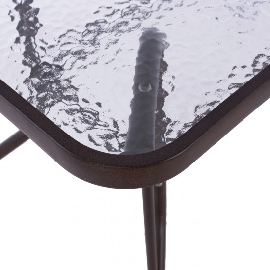 ΤΡΑΠΕΖΙ ADAM ΜΕΤΑΛΛΙΚΟ ΚΑΦΕ 110Χ60Χ71Υεκ.