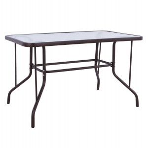 ΤΡΑΠΕΖΙ ADAM ΜΕΤΑΛΛΙΚΟ ΚΑΦΕ 110Χ60Χ71Υεκ. 