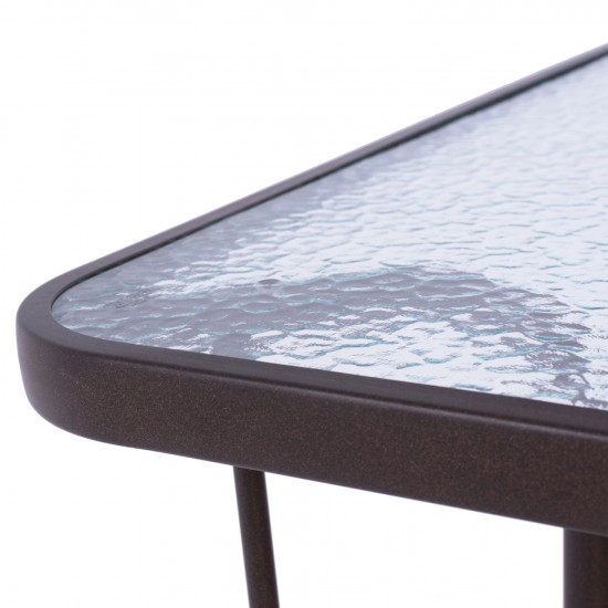 ΤΡΑΠΕΖΙ ADAM ΜΕΤΑΛΛΙΚΟ ΚΑΦΕ 110Χ60Χ71Υεκ.