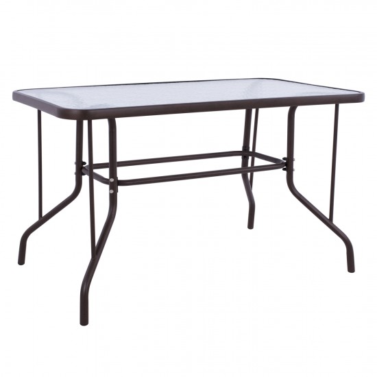 ΤΡΑΠΕΖΙ ADAM ΜΕΤΑΛΛΙΚΟ ΚΑΦΕ 110Χ60Χ71Υεκ.