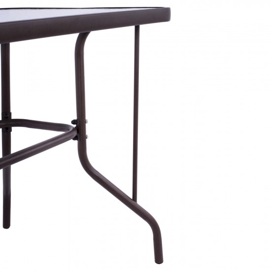 ΤΡΑΠΕΖΙ ADAM ΜΕΤΑΛΛΙΚΟ ΚΑΦΕ 110Χ60Χ71Υεκ.