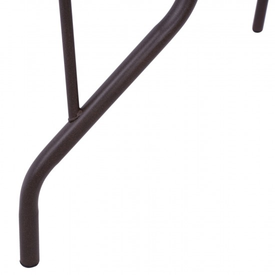 ΤΡΑΠΕΖΙ ADAM ΜΕΤΑΛΛΙΚΟ ΚΑΦΕ 110Χ60Χ71Υεκ.