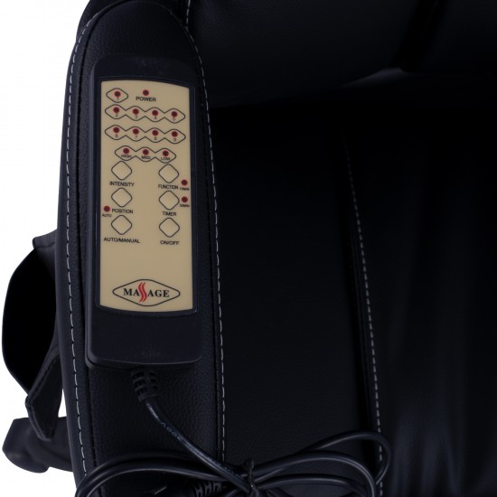 ΚΑΡΕΚΛΑ ΓΡΑΦΕΙΟΥ ΜΕ MASSAGE ΜΑΥΡΗ HOMEMARKT 62x70x127Y εκ.