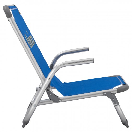 ΚΑΡΕΚΛΑΚΙ ΠΑΡΑΛΙΑΣ  ΒΑΡΕΩΣ ΤΥΠΟΥ ΜΠΛΕ ΑΛΟΥΜΙΝΙΟΥ