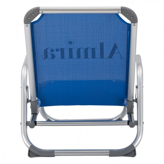 ΚΑΡΕΚΛΑΚΙ ΠΑΡΑΛΙΑΣ  ΒΑΡΕΩΣ ΤΥΠΟΥ ΜΠΛΕ ΑΛΟΥΜΙΝΙΟΥ