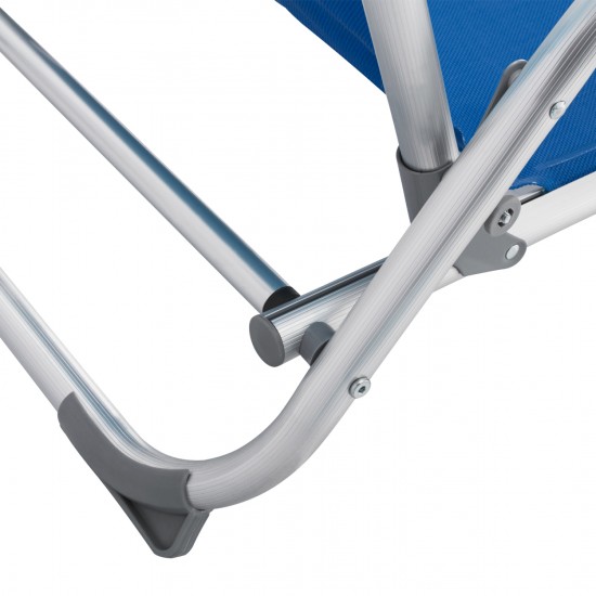 ΚΑΡΕΚΛΑΚΙ ΠΑΡΑΛΙΑΣ  ΒΑΡΕΩΣ ΤΥΠΟΥ ΜΠΛΕ ΑΛΟΥΜΙΝΙΟΥ