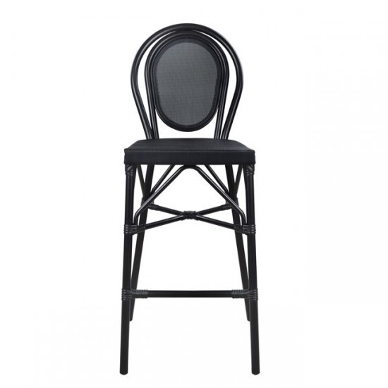 ΣΚΑΜΠΩ ΑΛΟΥΜΙΝΙΟΥ BAMBOO LOOK ΜΑΥΡΟ ΜΕ TEXTLINE