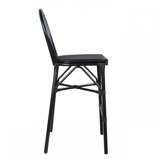 ΣΚΑΜΠΩ ΑΛΟΥΜΙΝΙΟΥ BAMBOO LOOK ΜΑΥΡΟ ΜΕ TEXTLINE