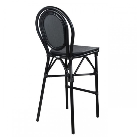 ΣΚΑΜΠΩ ΑΛΟΥΜΙΝΙΟΥ BAMBOO LOOK ΜΑΥΡΟ ΜΕ TEXTLINE