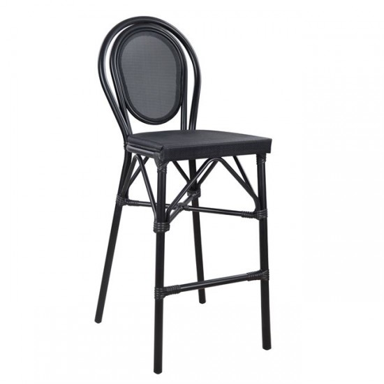 ΣΚΑΜΠΩ ΑΛΟΥΜΙΝΙΟΥ BAMBOO LOOK ΜΑΥΡΟ ΜΕ TEXTLINE