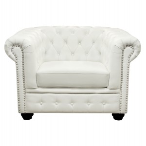 ΠΟΛΥΘΡΟΝΑ T.CHESTERFIELD ΤΕΧΝΟΔΕΡΜΑ ΛΕΥΚΟ ΜΑΤ