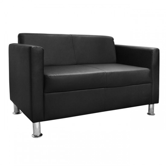 ΚΑΝΑΠΕΣ 2 ΘΕΣΙΟΣ CUBO PU ΜΑΥΡΟ