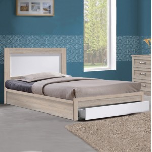 ΚΡΕΒΑΤΙ MELANY ΜΕ 1ΣΥΡΤΑΡΙ SONAMA-ΛΕΥΚΟ 110Χ190