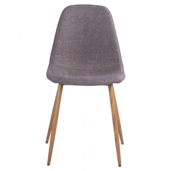 ΚΑΡΕΚΛΑ LEONARDO ΜΕ ΜΕΤΑΛΛΙΚΑ ΠΟΔΙΑ & ΥΦΑΣΜΑ ΚΑΦΕ ΣΥΣΚΕΥΑΣΙΑ 4ΤΜΧ.45x53x84,5Υεκ.