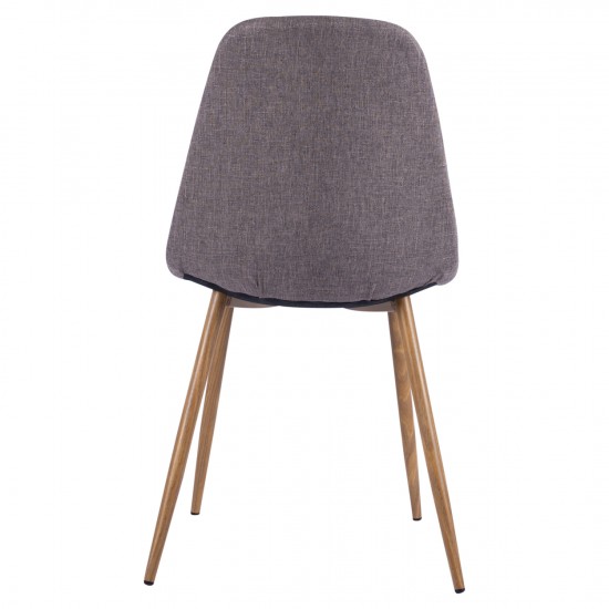 ΚΑΡΕΚΛΑ LEONARDO ΜΕ ΜΕΤΑΛΛΙΚΑ ΠΟΔΙΑ & ΥΦΑΣΜΑ ΚΑΦΕ ΣΥΣΚΕΥΑΣΙΑ 4ΤΜΧ.45x53x84,5Υεκ.