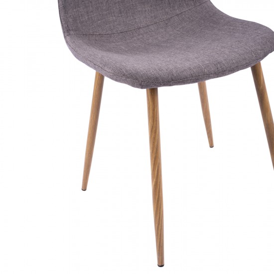 ΚΑΡΕΚΛΑ LEONARDO ΜΕ ΜΕΤΑΛΛΙΚΑ ΠΟΔΙΑ & ΥΦΑΣΜΑ ΚΑΦΕ ΣΥΣΚΕΥΑΣΙΑ 4ΤΜΧ.45x53x84,5Υεκ.