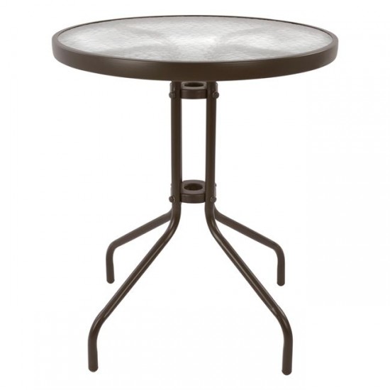 ΤΡΑΠΕΖΙ ΜΕΤΑΛΛΙΚΟ LIMA ΚΑΦΕ Φ60x70Yεκ.