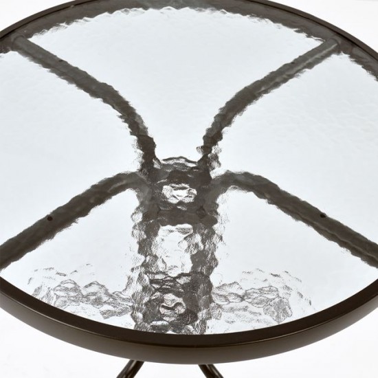 ΤΡΑΠΕΖΙ ΜΕΤΑΛΛΙΚΟ LIMA ΚΑΦΕ Φ60x70Yεκ.