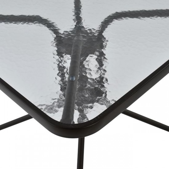 ΤΡΑΠΕΖΙ FIGO ΜΕΤΑΛΛΙΚΟ ΚΑΦΕ 70Χ70Χ72