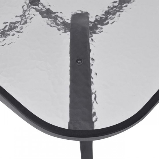 ΤΡΑΠΕΖΙ BRUNO ΜΕΤΑΛΛΙΚΟ ΓΚΡΙ 160Χ90Χ72Υεκ.