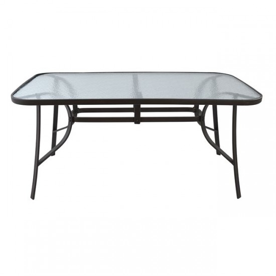 ΤΡΑΠΕΖΙ BRUNO ΜΕΤΑΛΛΙΚΟ ΚΑΦΕ 160Χ90Χ72Υεκ.