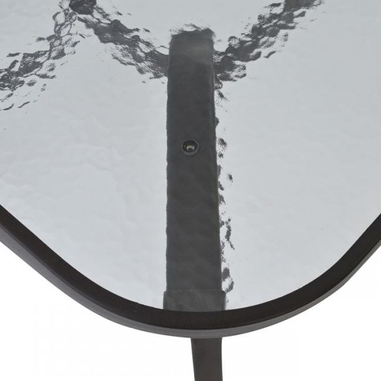 ΤΡΑΠΕΖΙ BRUNO ΜΕΤΑΛΛΙΚΟ ΚΑΦΕ 160Χ90Χ72Υεκ.