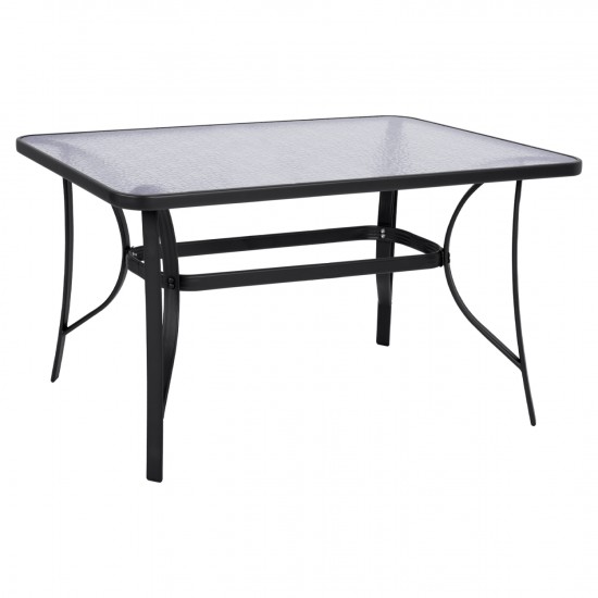 ΤΡΑΠΕΖΙ BRUNO ΜΕΤΑΛΛΙΚΟ ΓΚΡΙ 140Χ80Χ72Υεκ.