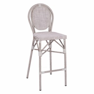 ΣΚΑΜΠΩ ΑΛΟΥΜΙΝΙΟΥ BAMBOO LOOK ΠΑΤΙΝΑ ΛΕΥΚΟ ΜΕ TEXTLINE