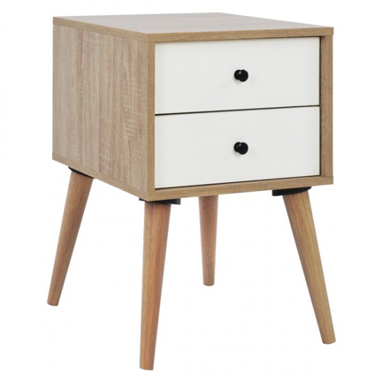 ΚΟΜΟΔΙΝΟ OLIVER ΦΥΣΙΚΟ-ΛΕΥΚΟ 40Χ40Χ60 εκ.