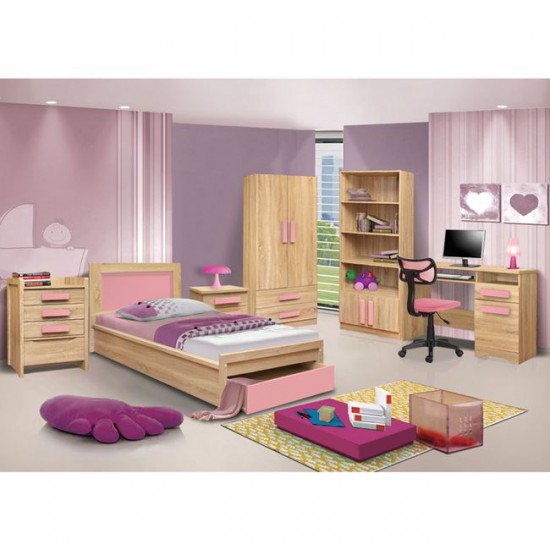 ΓΡΑΦΕΙΟ PLAYROOM SONAMA+ ΡΟΖ ΧΕΡΟΥΛΙ 110X55X76.5
