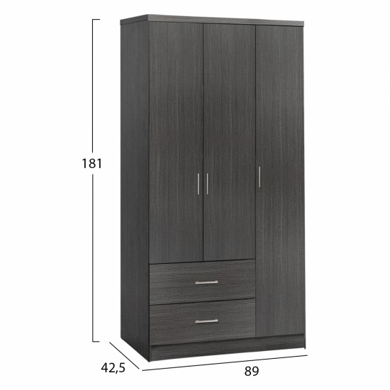 ΝΤΟΥΛΑΠΑ 3ΦΥΛΛΗ ME 2 ΣΥΡΤΑΡΙΑ ZEBRANO 89.2Χ42Χ181εκ.