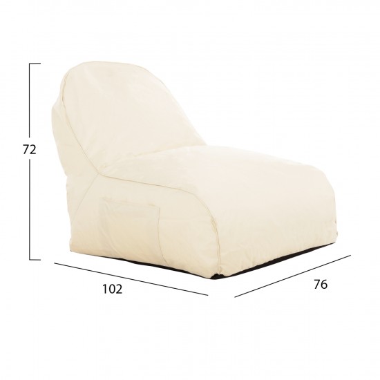 ΠΟΥΦ CLOUD ΑΔΙΑΒΡΟΧΗ ΠΟΛΥΘΡΟΝΑ ΕΚΡΟΥ 6188 81x78x73 εκ.