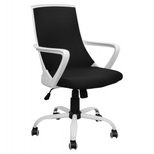 ΚΑΡΕΚΛΑ ΓΡΑΦΕΙΟΥ ΜΑΥΡO MESH & ΠΟΔΙ ΧΡΩΜΙΟΥ