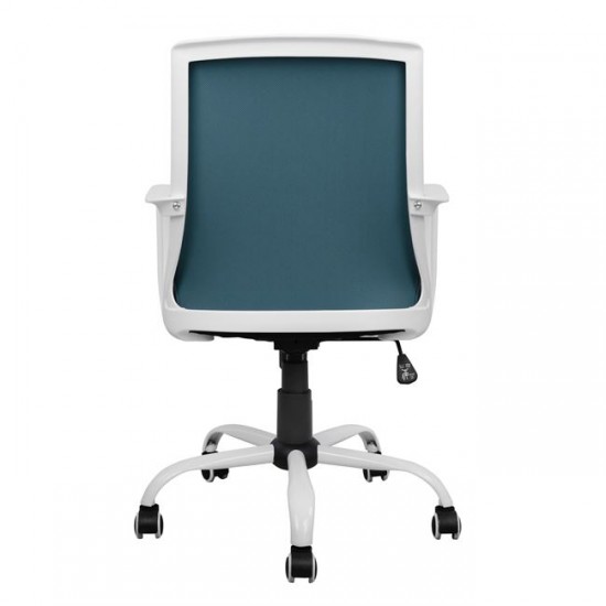 ΚΑΡΕΚΛΑ ΓΡΑΦΕΙΟΥ  ΜΠΛΕ MESH & ΠΟΔΙ ΧΡΩΜΙΟΥ