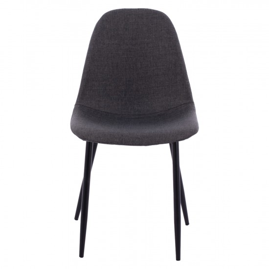 ΚΑΡΕΚΛΑ LEONARDO ΜΕΤΑΛΛΙΚΑ ΠΟΔΙΑ &ΥΦΑΣΜΑ ΓΚΡΙ ΣΥΣΚΕΥΑΣΙΑ 4ΤΜΧ.