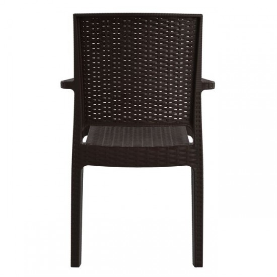 ΠΟΛΥΘΡΟΝΑ ΠΟΛΥΠΡΟΠΥΛΕΝΙΟΥ ΒΑΡΕΩΣ ΤΥΠΟΥ KAGANU DARK BROWN 57x55,5x89 εκ.