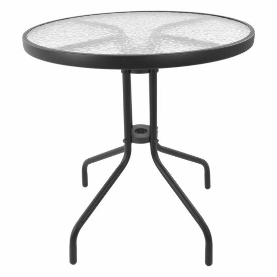 ΤΡΑΠΕΖΙ ΜΕΤΑΛΛΙΚΟ ΓΚΡΙ Φ70Χ70