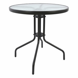 ΤΡΑΠΕΖΙ ΜΕΤΑΛΛΙΚΟ ΓΚΡΙ Φ70Χ70 