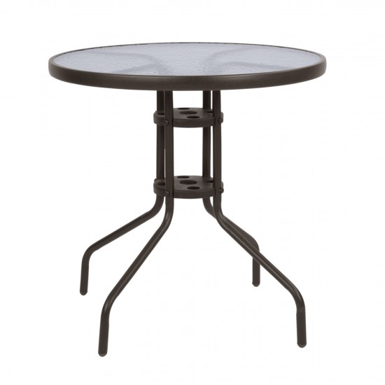 ΤΡΑΠΕΖΙ ΜΕΤΑΛΛΙΚΟ ΚΑΦΕ Φ70Χ70