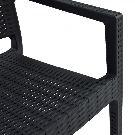 ΠΟΛΥΘΡΟΝΑ ΠΟΛΥΠΡΟΠΥΛΕΝΙΟΥ ΒΑΡΕΩΣ ΤΥΠΟΥ KAGANU DARK GREY 57x55,5x89εκ.