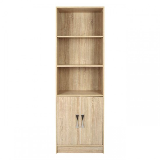 ΒΙΒΛΙΟΘΗΚΗ ΜΕΛΑΜΙΝΗΣ  SONAMA ΜΕ ΧΕΡΟΥΛΙ ΜΕΤ.60x30x180εκ