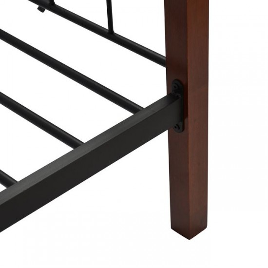 ΚΑΝΑΠΕΣ ΚΡΕΒΑΤΙ MILA ΣΤΡΩΜΑ 90Χ190 ΜΕΤΑΛΛΟ ΚΑΙ ΞΥΛΟ