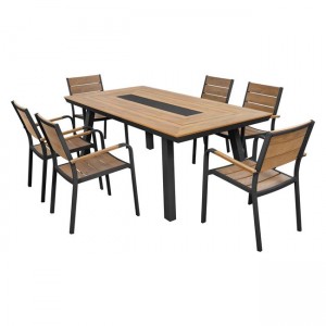 ΣΕΤ ΤΡΑΠΕΖΑΡΙΑΣ 7ΤΜΧ ΑΛΟΥΜΙΝΙΟΥ ΣΕ ΓΚΡΙ ΧΡΩΜΑ 