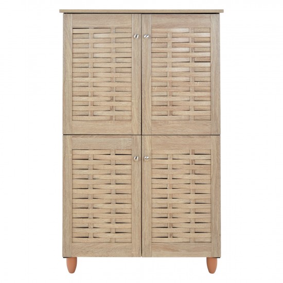 ΠΑΠΟΥΤΣΟΘΗΚΗ-ΝΤΟΥΛΑΠΙ ΞΥΛΙΝΗ 4 ΠΟΡΤΕΣ SONAMA 77x34x123