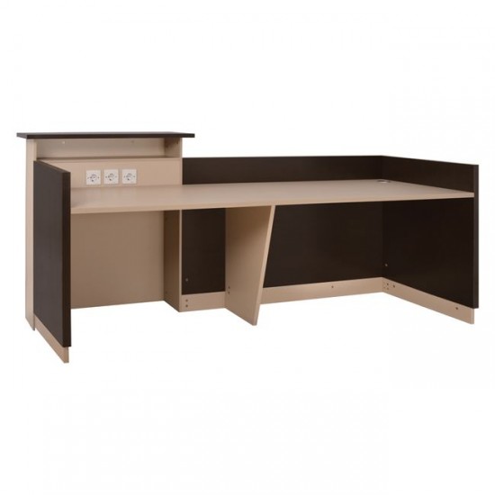 ΓΡΑΦΕΙΟ ΥΠΟΔΟΧΗΣ 240X82 WENGE ΜΠΕΖ