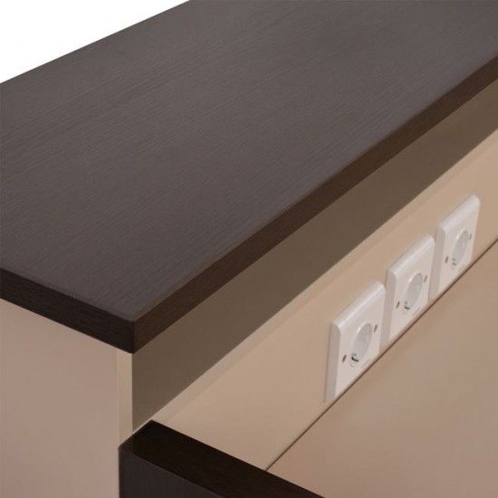 ΓΡΑΦΕΙΟ ΥΠΟΔΟΧΗΣ 240X82 WENGE ΜΠΕΖ