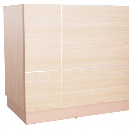 ΓΡΑΦΕΙΟ ΥΠΟΔΟΧΗΣ DALTON ΜΕΛΑΜΙΝΗ ΣΕ SONAMA-ΑΣΠΡΟ 240x80x106Υεκ.