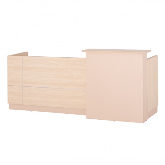 ΓΡΑΦΕΙΟ ΥΠΟΔΟΧΗΣ DALTON ΜΕΛΑΜΙΝΗ ΣΕ SONAMA-ΑΣΠΡΟ 240x80x106Υεκ.