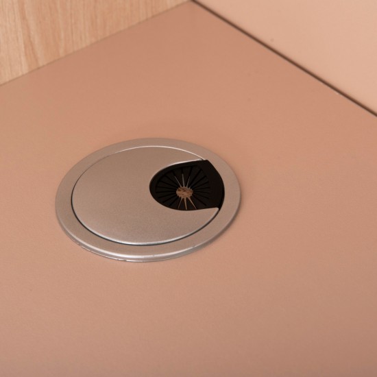 ΓΡΑΦΕΙΟ ΥΠΟΔΟΧΗΣ DALTON ΜΕΛΑΜΙΝΗ ΣΕ SONAMA-ΑΣΠΡΟ 240x80x106Υεκ.